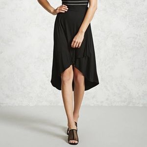 Forever 21 high-low tulip hem skirt